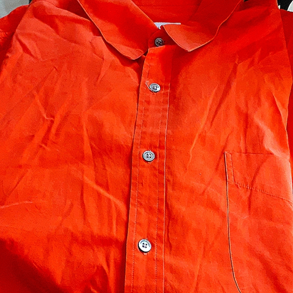 Armani Exchange orange shirt